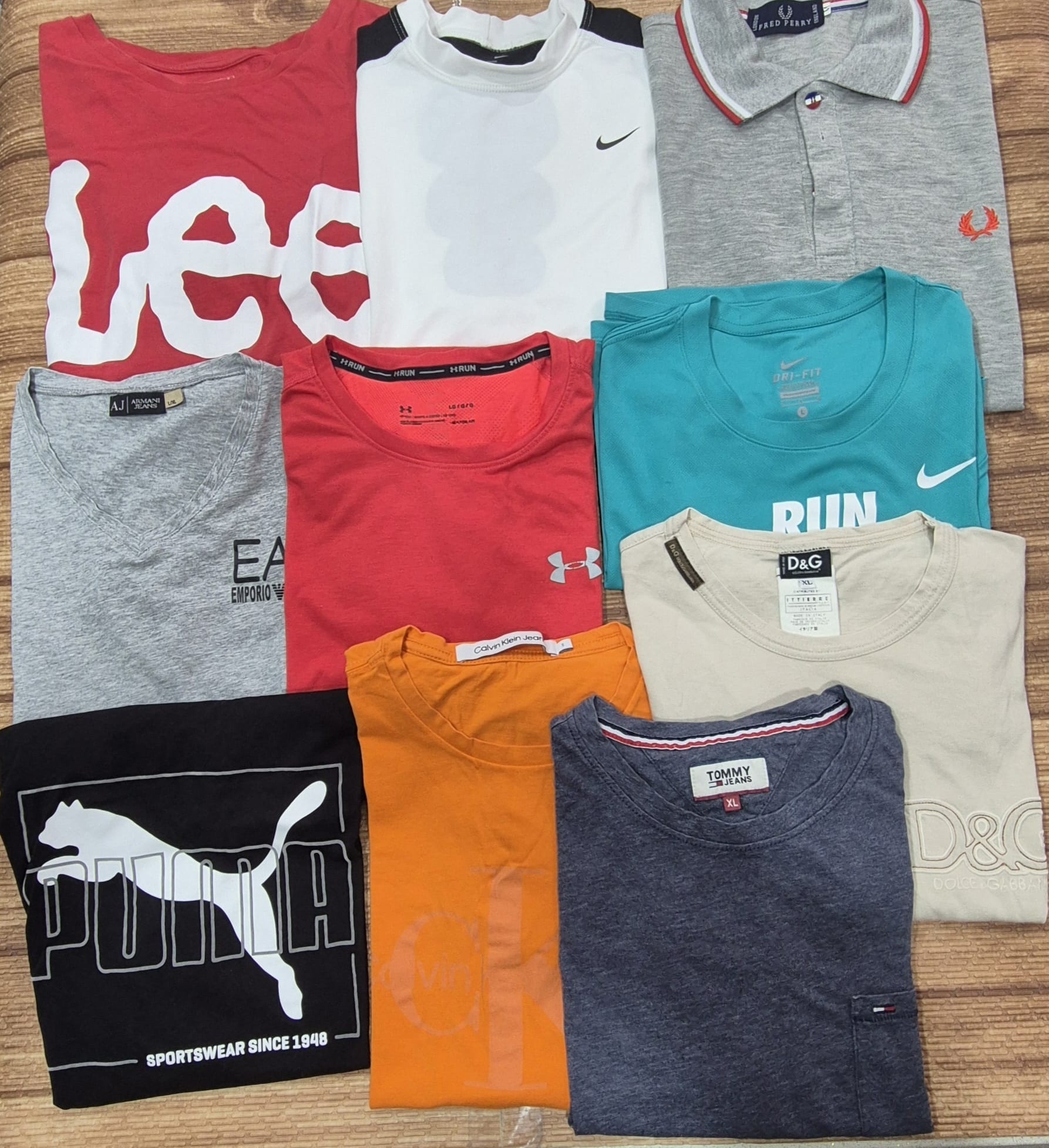 mister box 10 T-Shirt Brand mix Grando A pronti per la rivendita