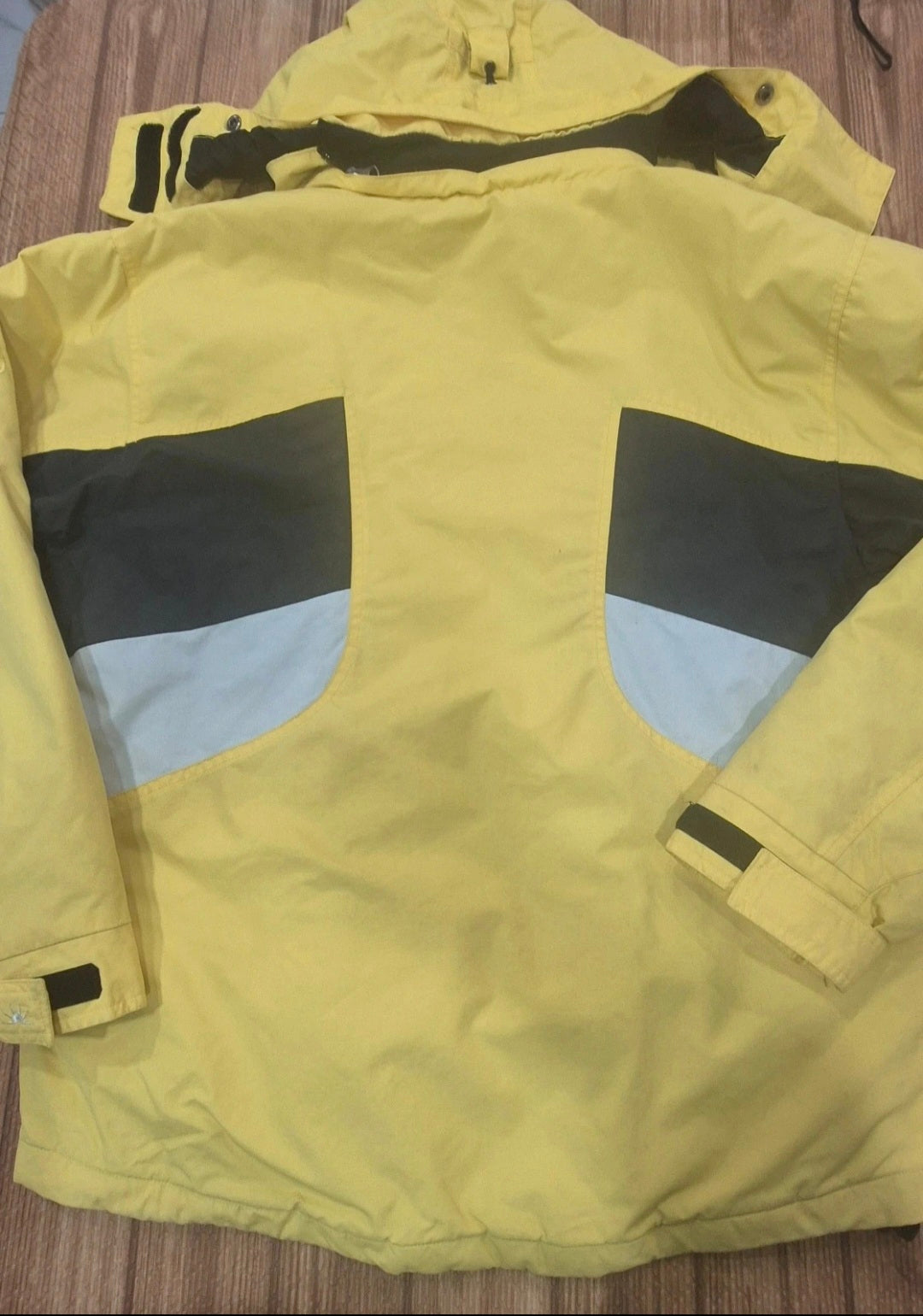 Giacca Snowboard PULP Vintage Y2K Gorpcore - Giallo/Nero - Taglia S Oversize