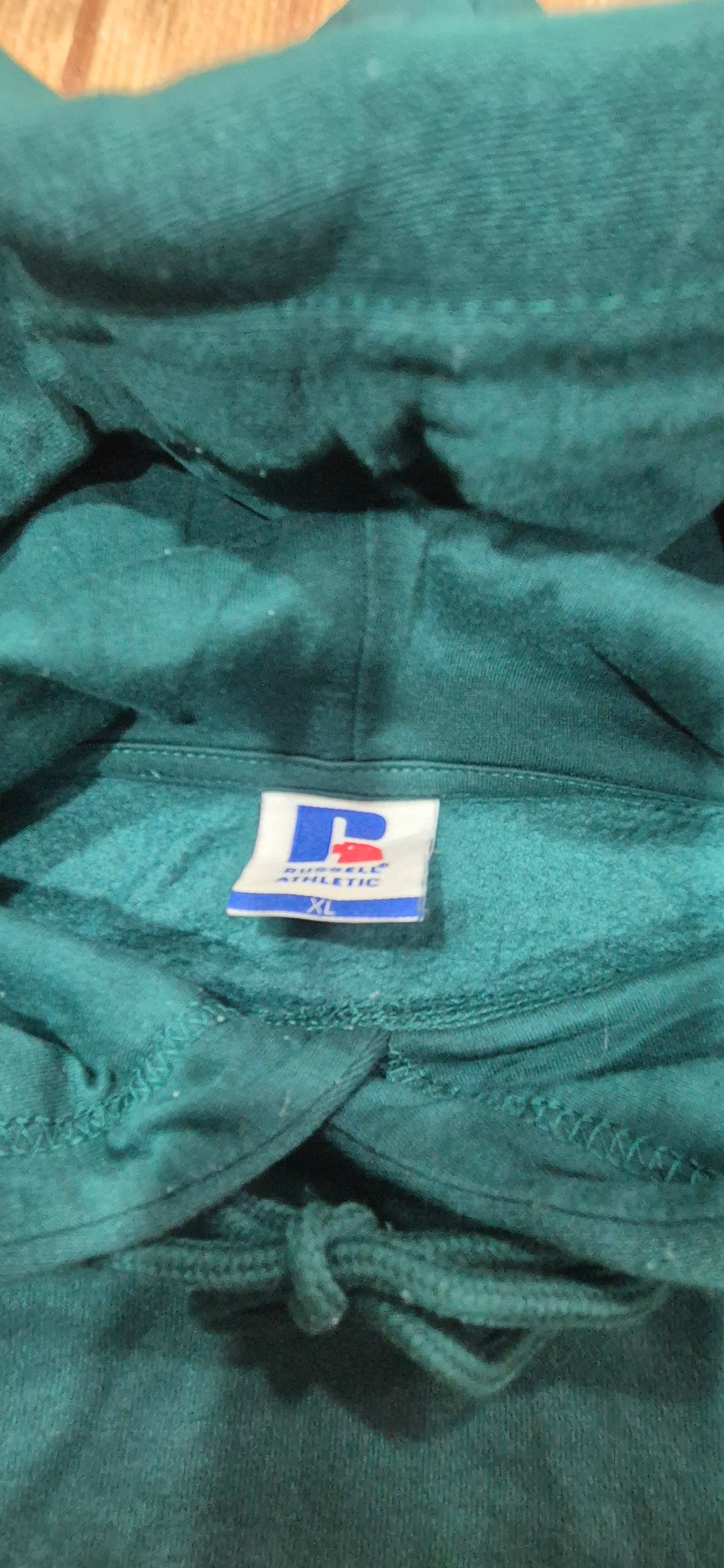 Felpa Russell Athletic Vintage Green – Hoodie XL Logo Eagle