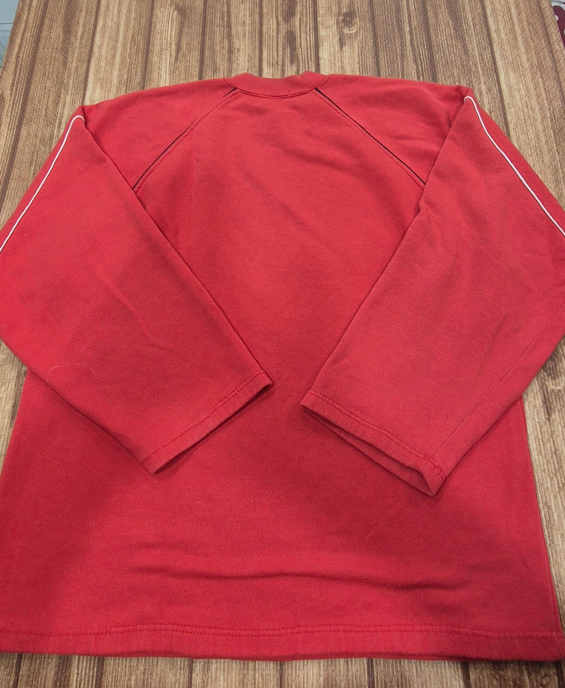 Felpa FILA Vintage Anni '80 - Made in Italy - Rossa - Stile Terrace/Casual - Taglia L/XL (60x70)