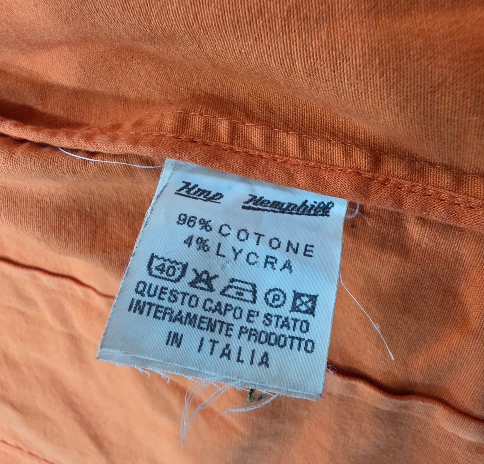 Gilet Artigianale Hemphill - Arancione Vitaminico - Made in Italy - Taglia 42