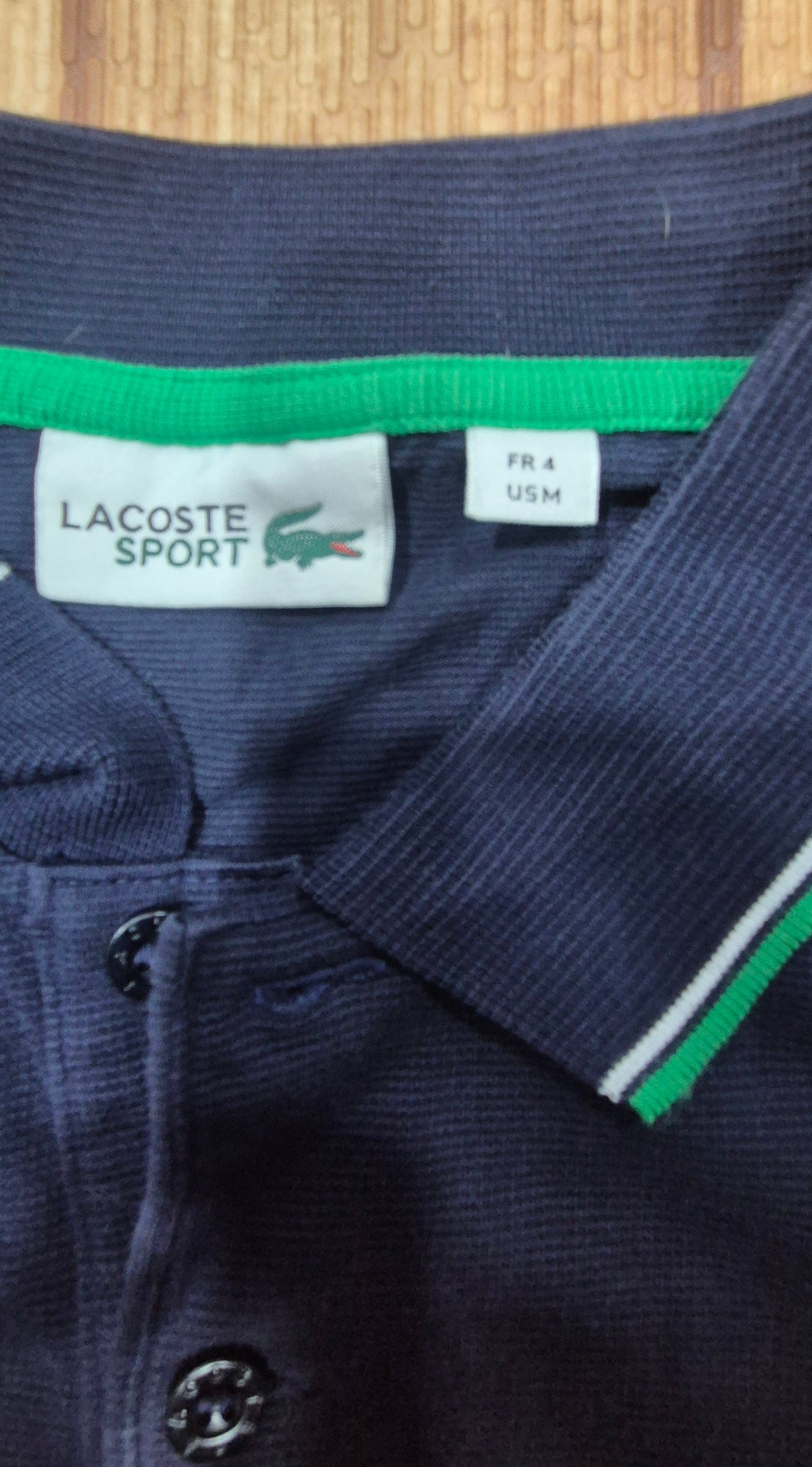 Polo Lacoste Sport Blu Navy – Taglia 4 (M) – Cotone Piqué con Bordi Contrasto