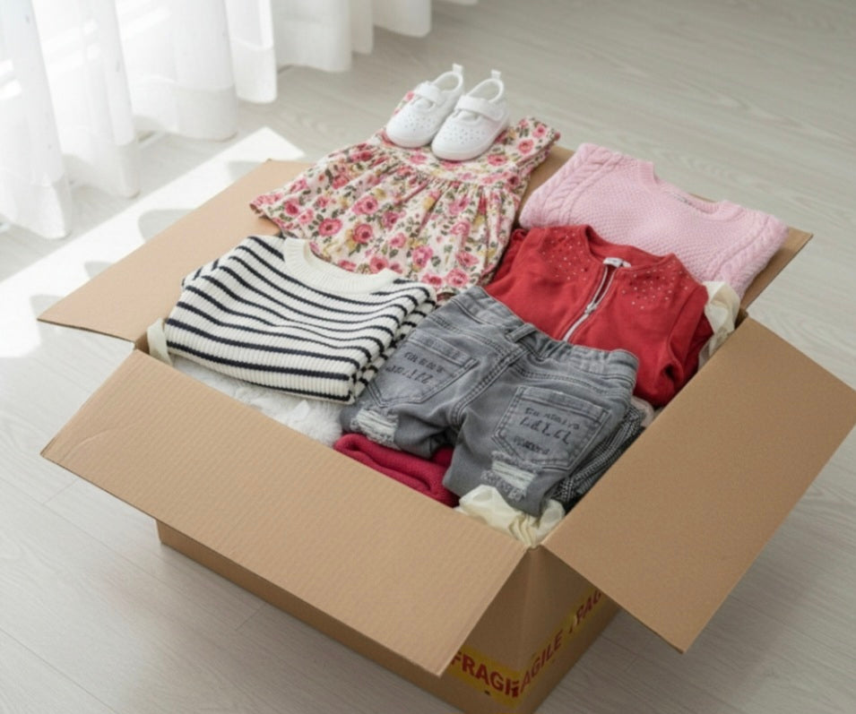 🚚 [PRONTA CONSEGNA] Mega Mystery Box Bambini 20kg – Mix Brand A e B  (0-14 anni)