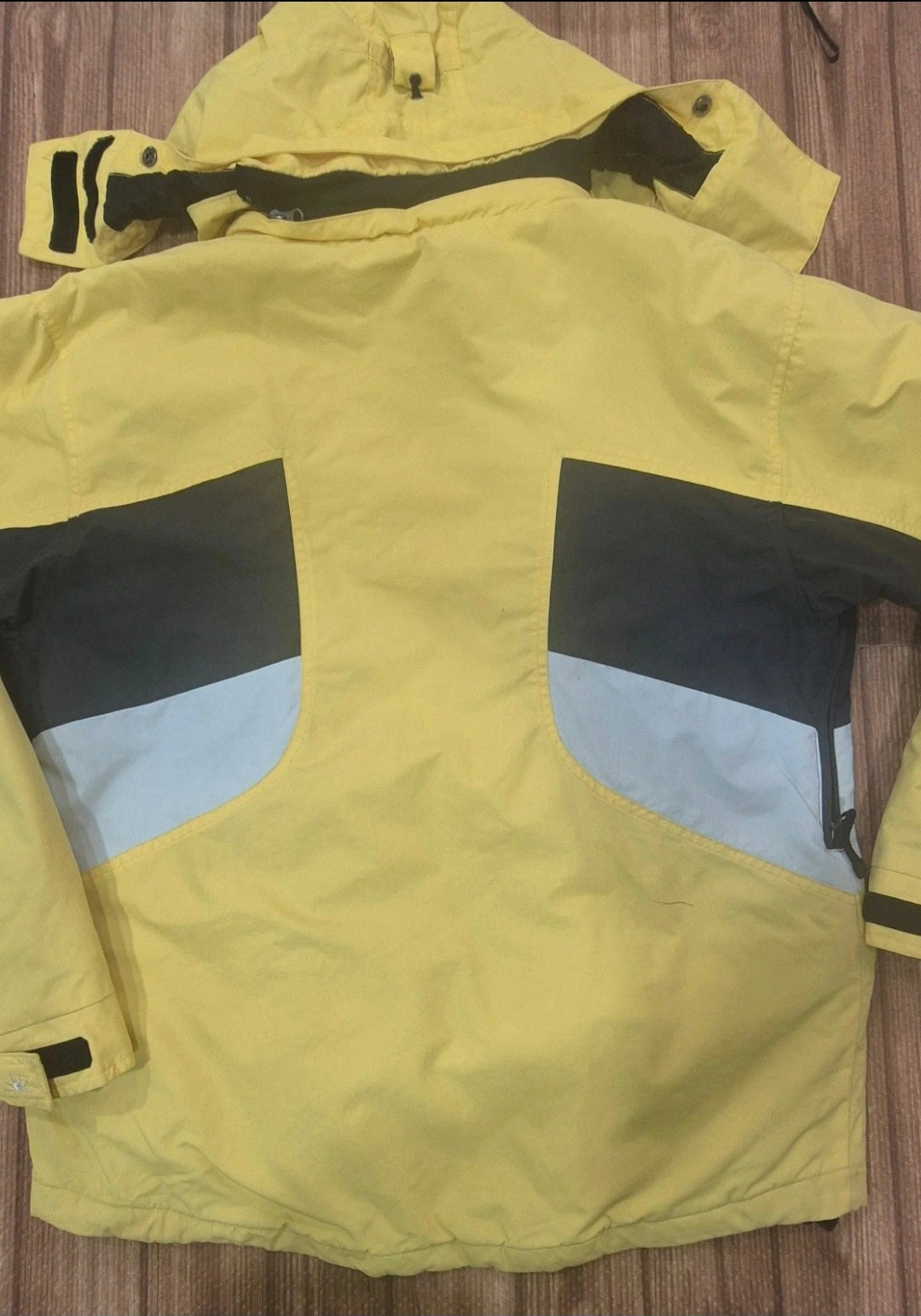 Giacca Snowboard PULP Vintage Y2K Gorpcore - Giallo/Nero - Taglia S Oversize