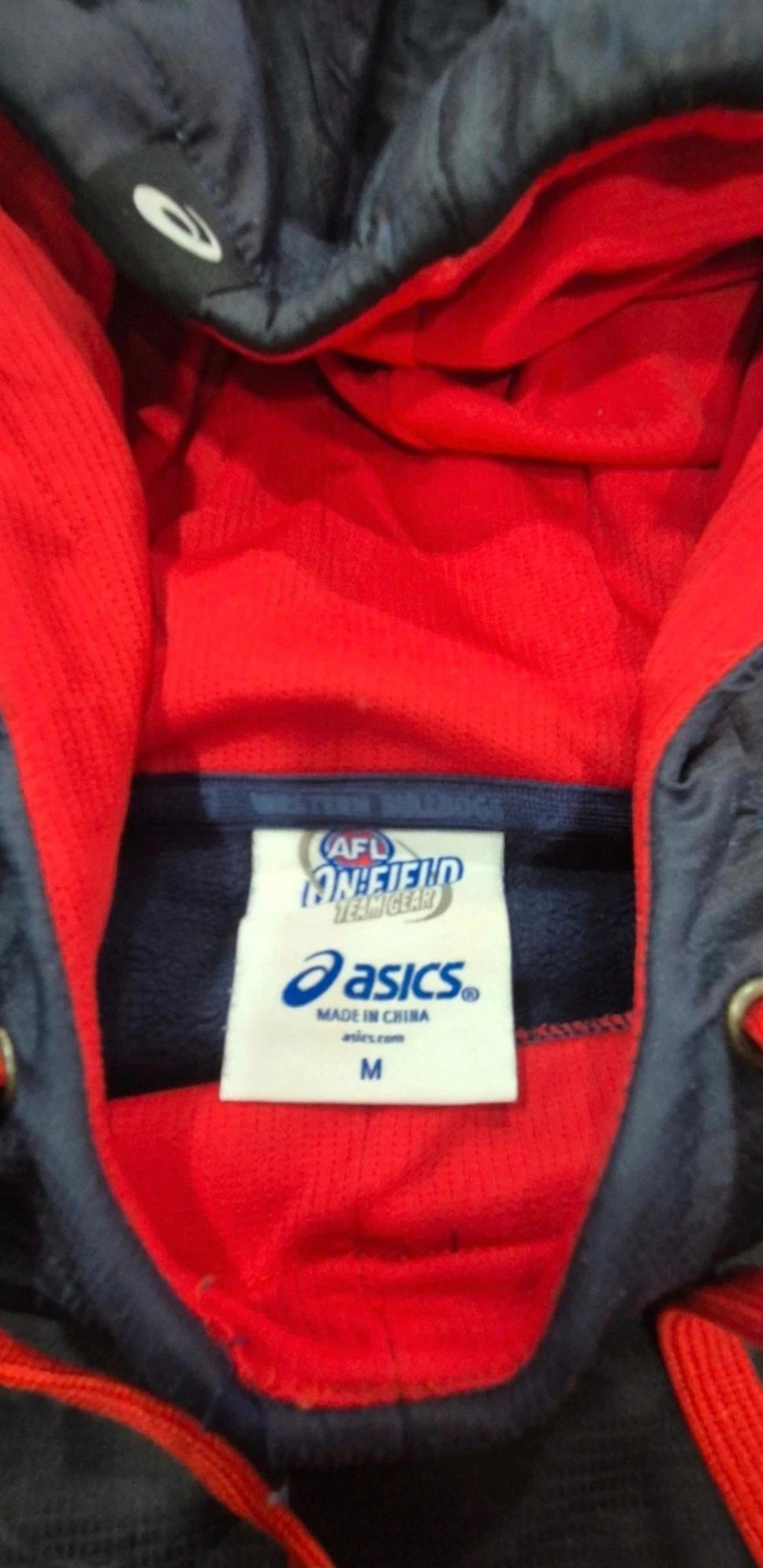 Felpa Western Bulldogs AFL Hoodie ASICS - Taglia M (A52 L72) - Original Team Gear